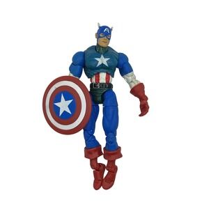 Vintage 2002 Captain America‎ Action Figure Marvel Comics Superhero Collectible
